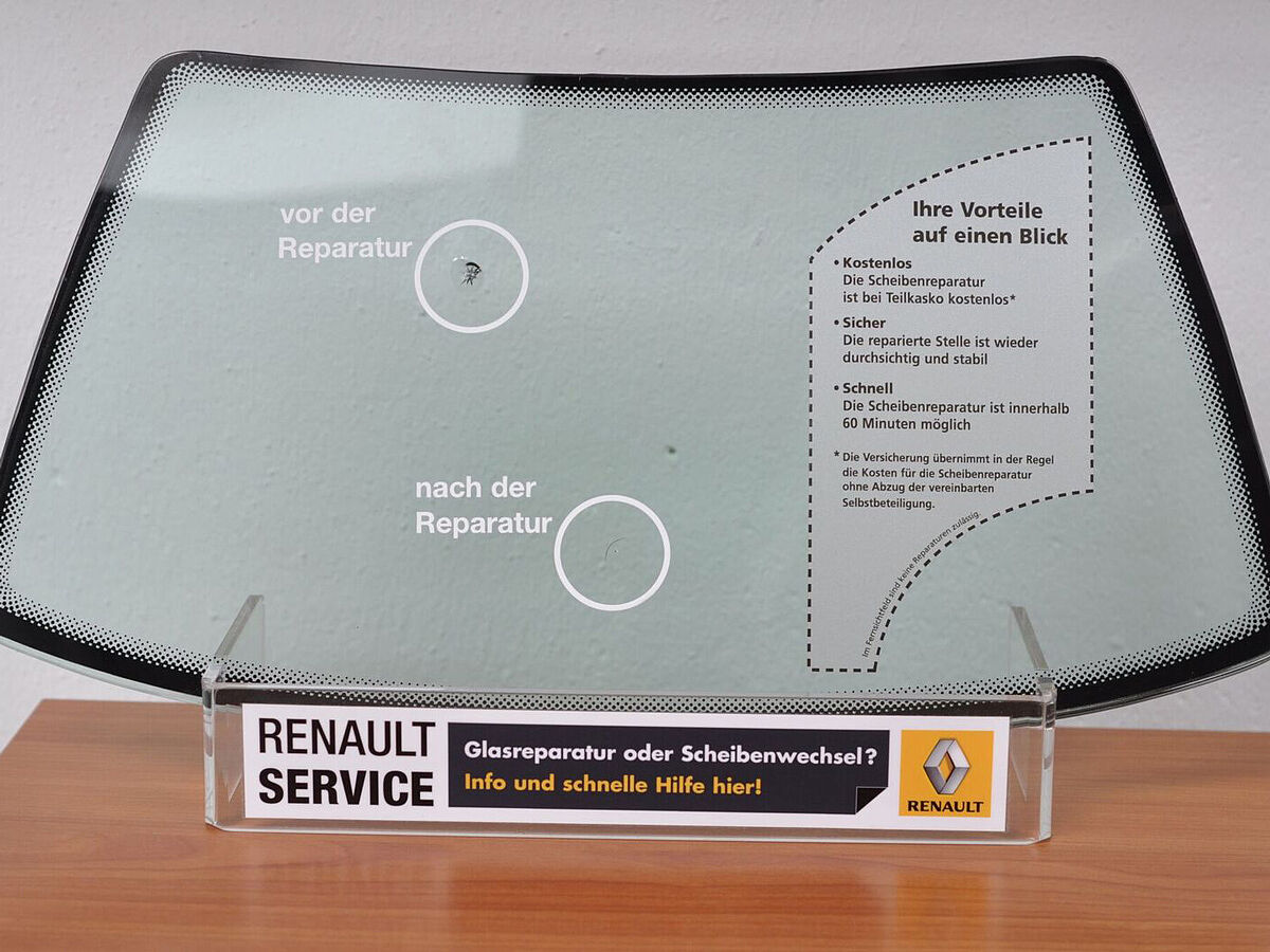 Service Steinschlag in der Windschutzscheibe